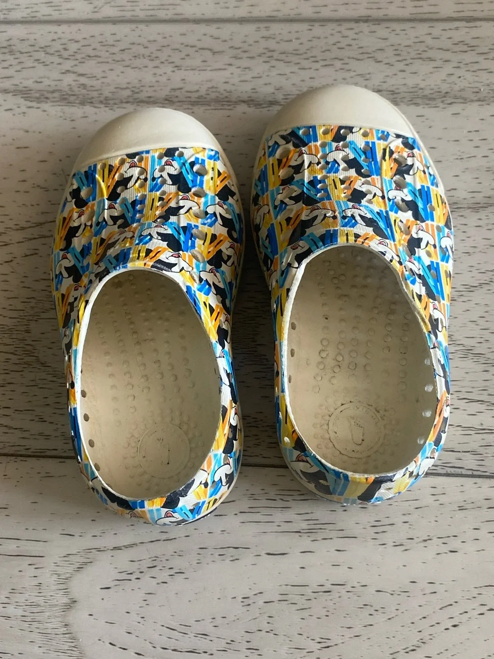 Native x Disney Mickey Mouse Print Slip On Shoes